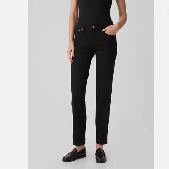 GAP Mid Rise Classic Straight Black Wash Stretch Jeans Size 6/28 #447128 RT$80 - Picture 4 of 16